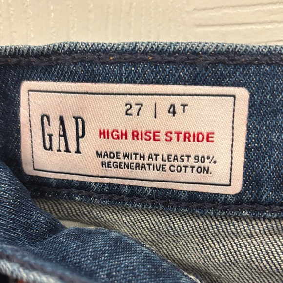 GAP High Rise, Wide Leg Stride Denim Jeans - Picture 4 of 5
